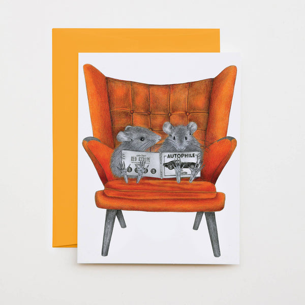Midge & Mondo Pines Field Mouse Note Card - DIGS