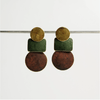 Milo Patina Earrings: Olive Collection - DIGS