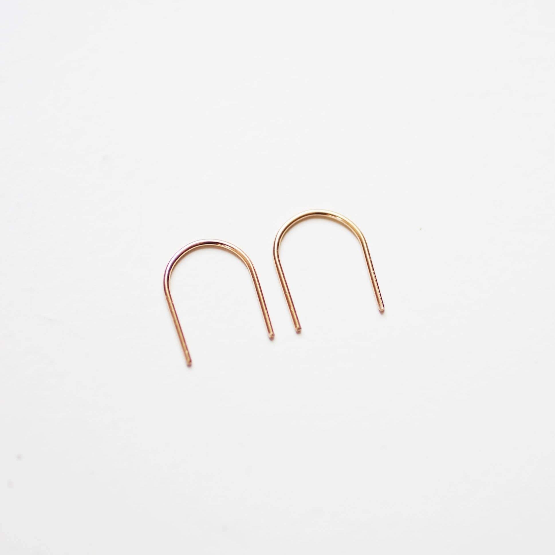 Mini Arc Minimalist Wire Earrings - DIGS
