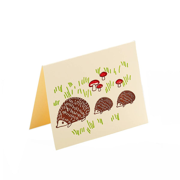 Mini Card - Hedgehogs Family - DIGS