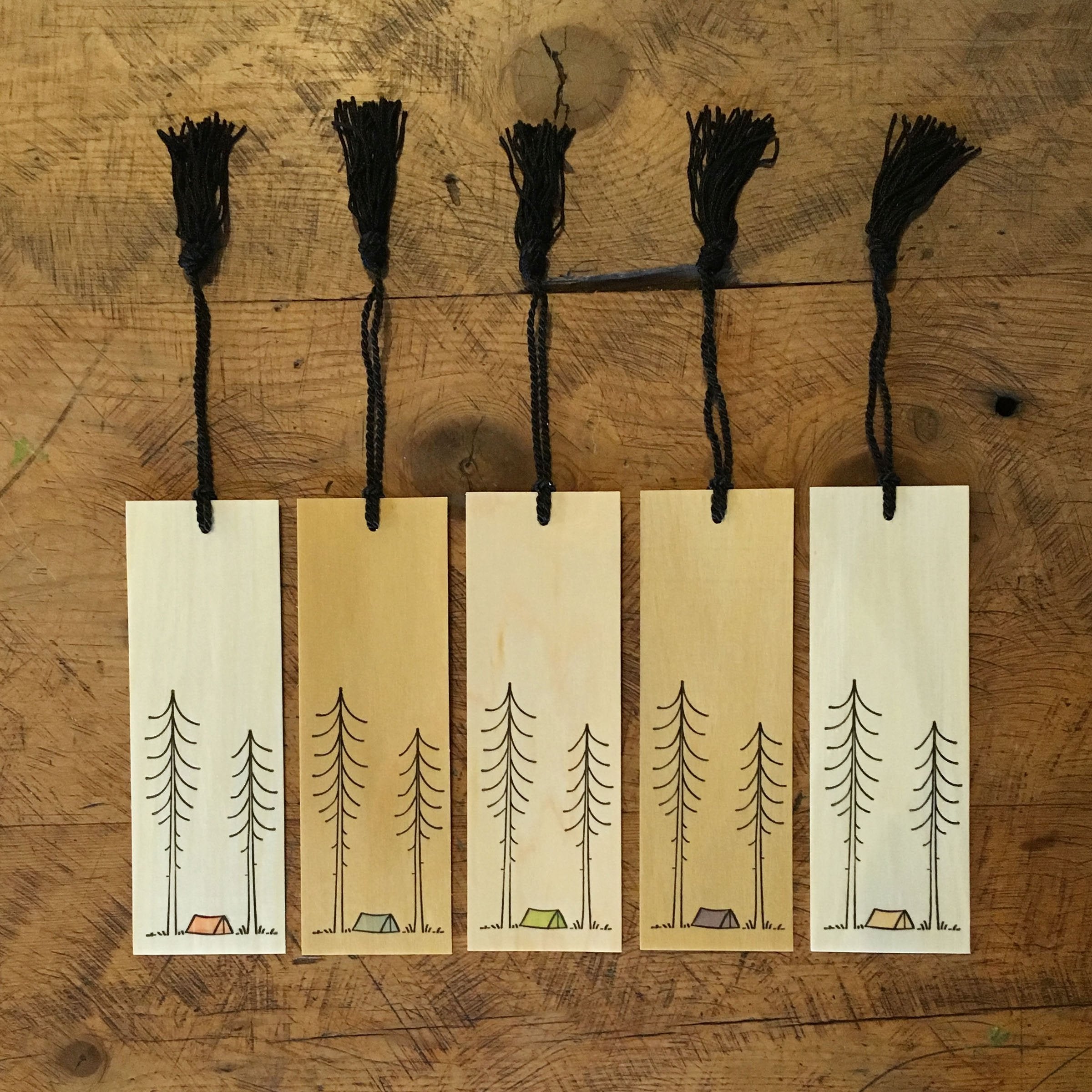 Minimal Adventure Tent Bookmark - DIGS