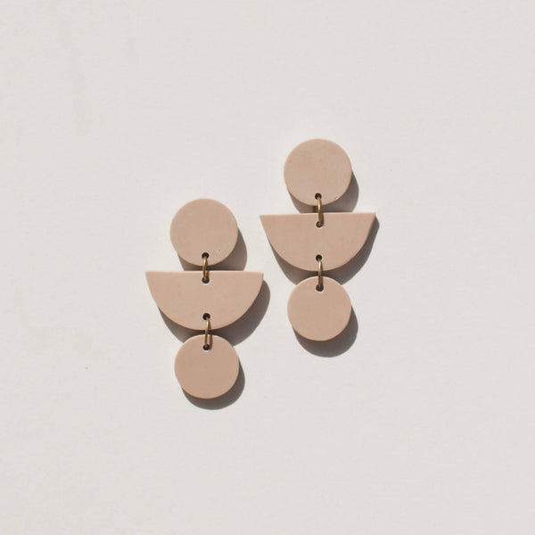 Mojave Geo Clay Earrings: Sand Dune - DIGS