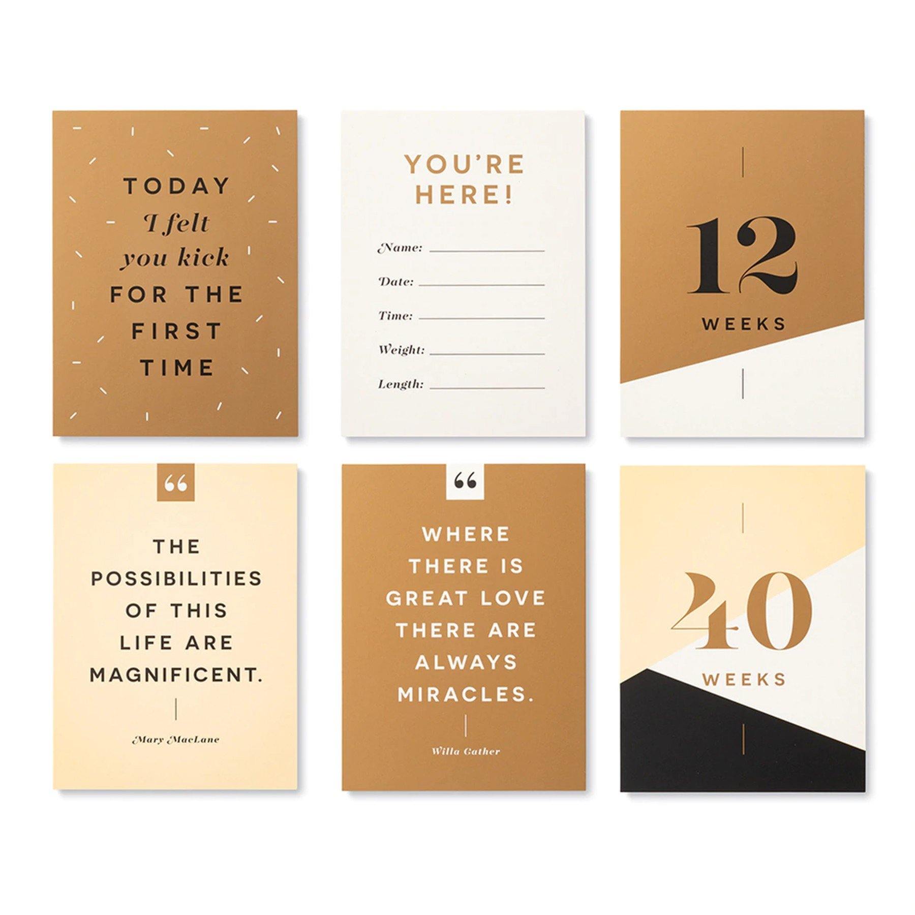 Moments of Joy: Pregnancy Milestone Cards - DIGS