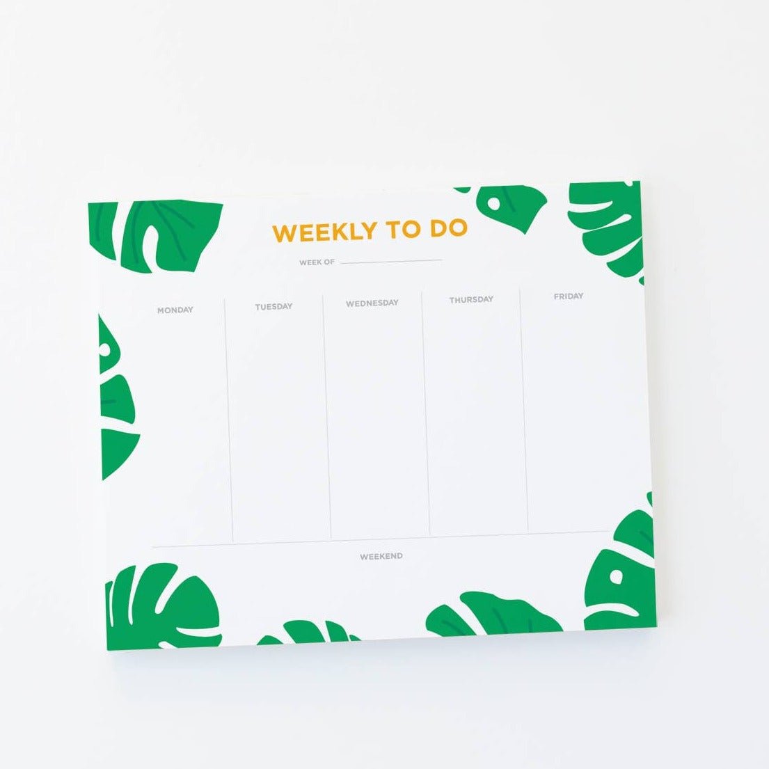 Monstera Weekly Plan Note Pad - DIGS