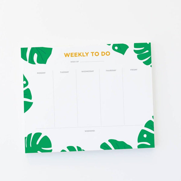 Monstera Weekly Plan Note Pad - DIGS