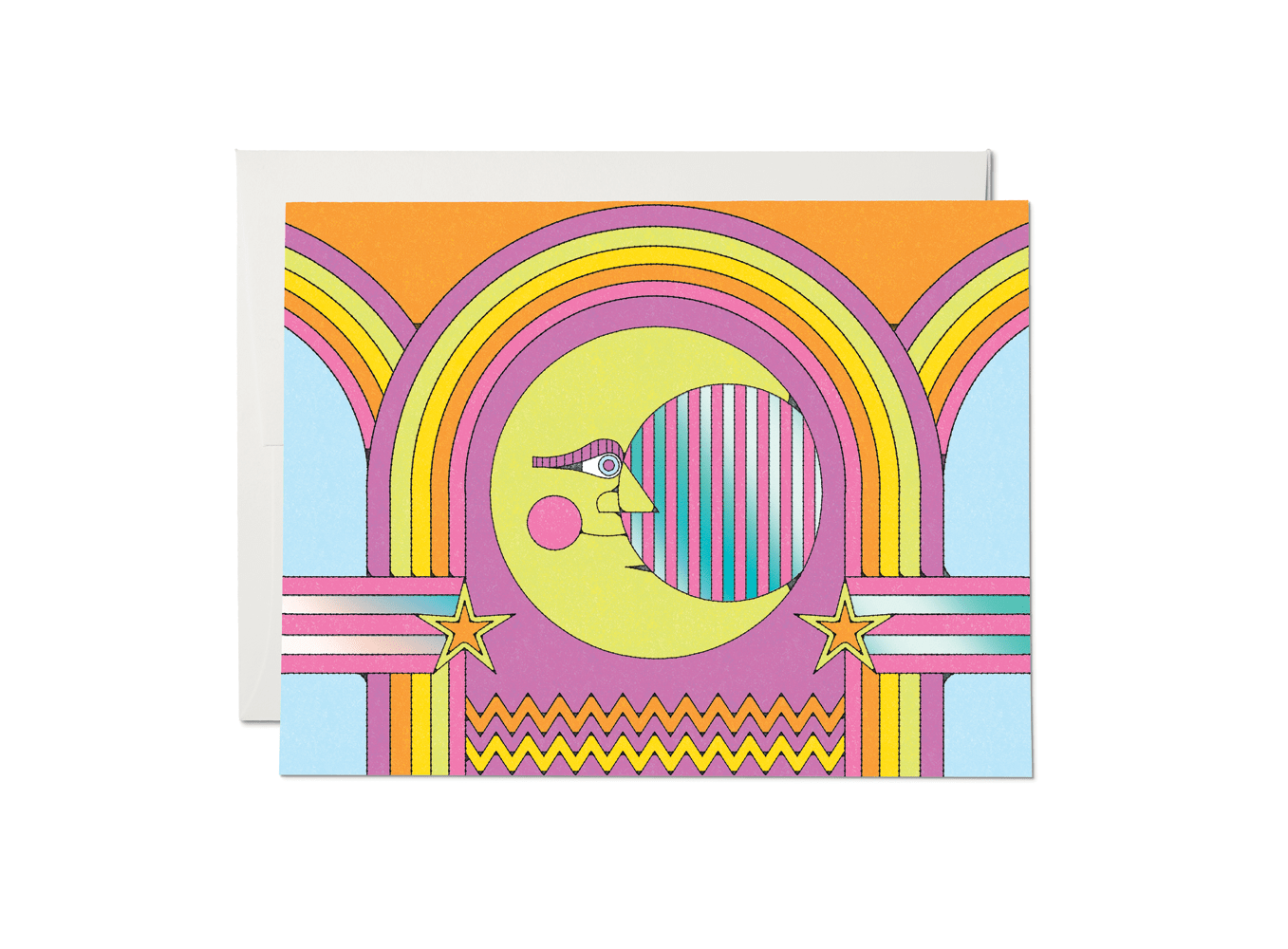 Moon and Rainbows Card - DIGS