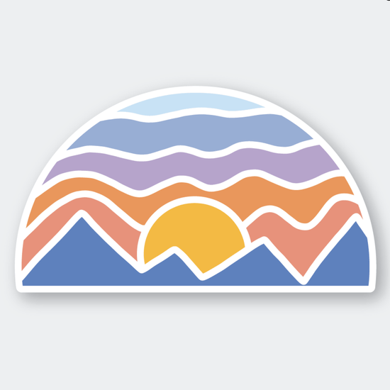 Mosaic Mountain Sticker - DIGS