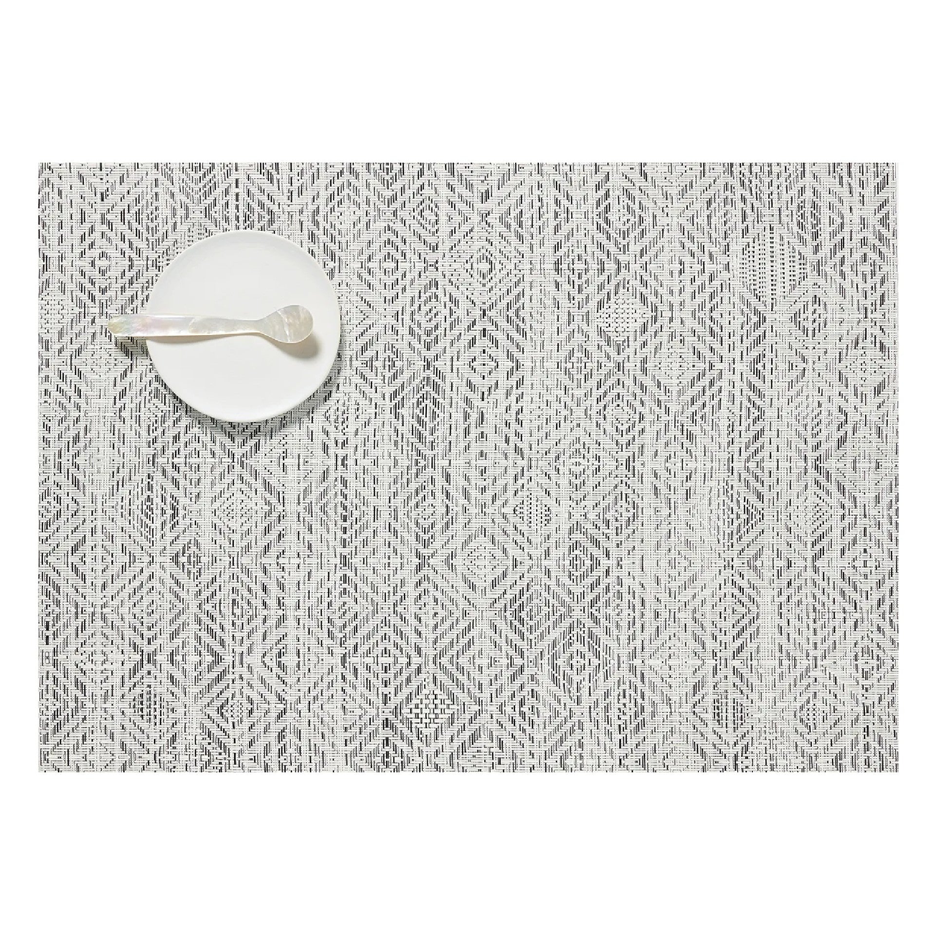 Mosaic Table Mat: White/Black - DIGS