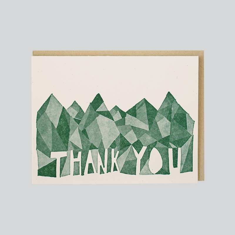 Mountain Thank You Card - DIGS