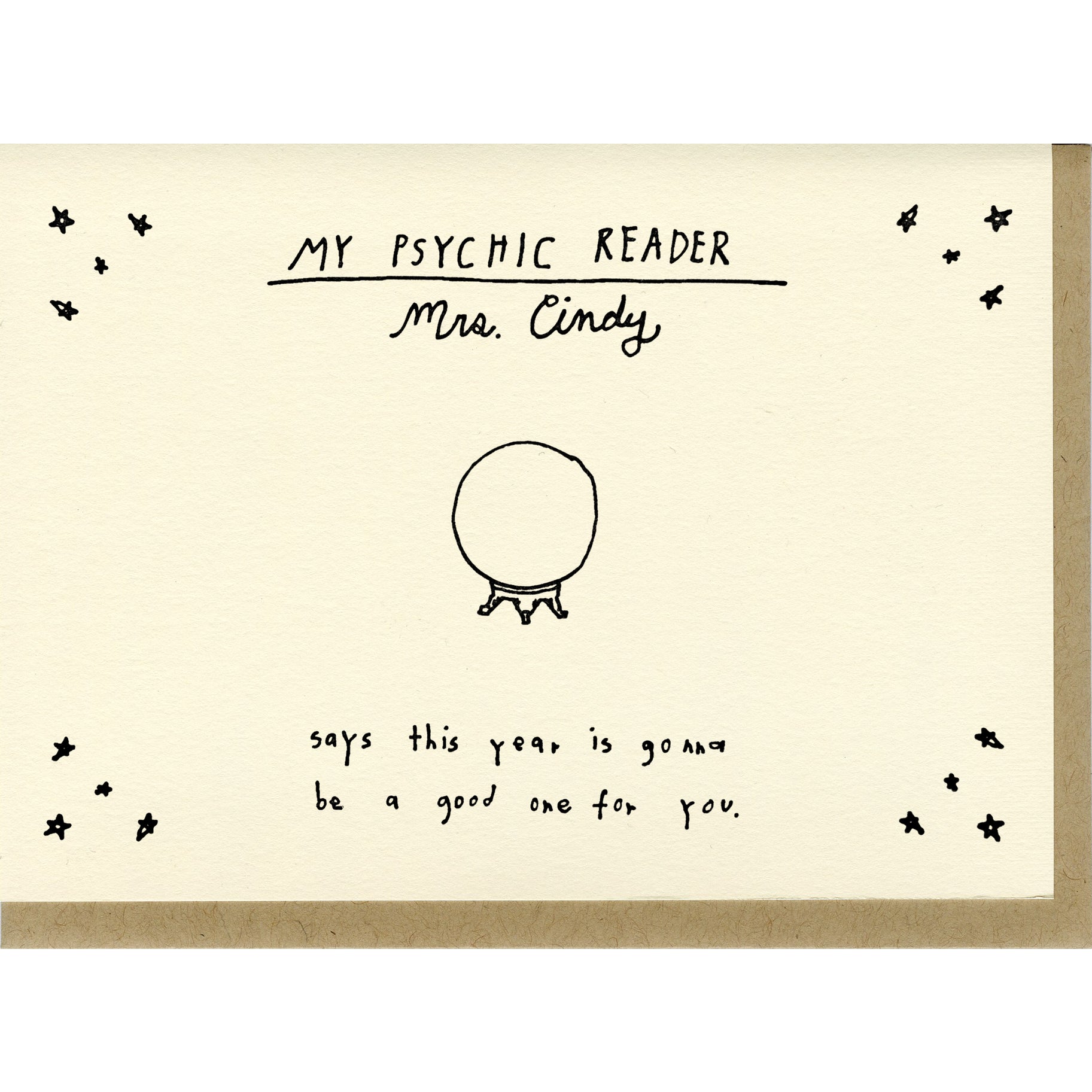 Mrs. Cindy Psychic Birthday Card - DIGS