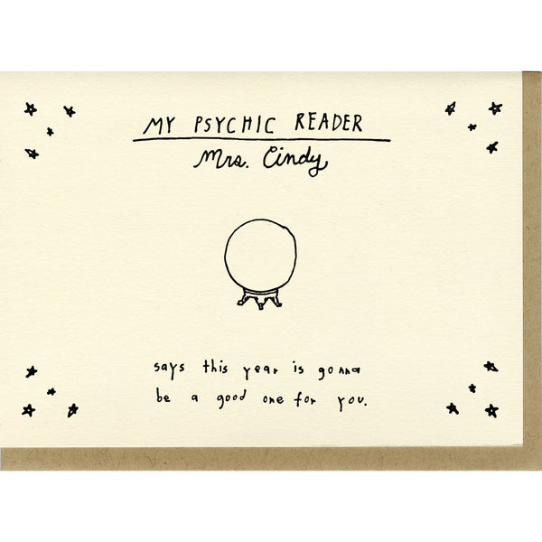 Mrs. Cindy Psychic Birthday Card - DIGS
