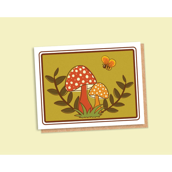 Woodland Mushrooms Card