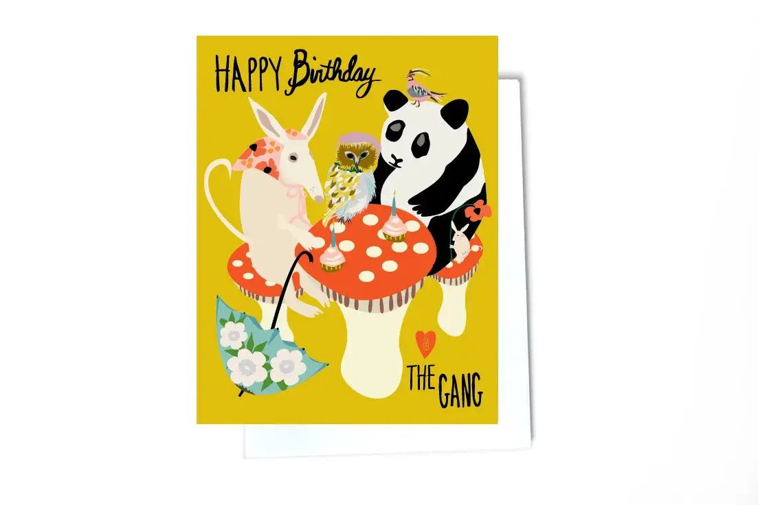 Mushroom Birthday Party Card - DIGS