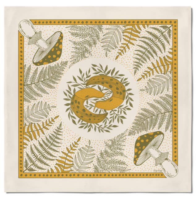 Mushroom + Ferns Bandana - DIGS