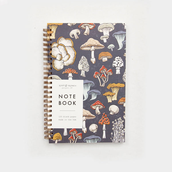 Mushroom & Fungi Spiral Bound Notebook - DIGS