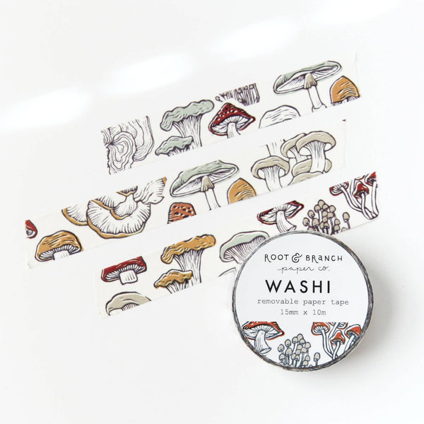 Mushroom + Fungi Washi Tape - DIGS