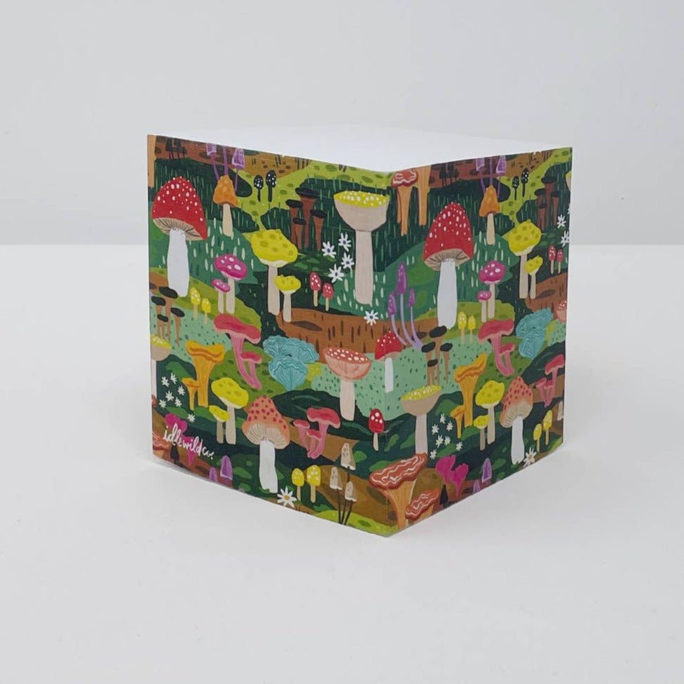 Mushroom Heaven Sticky Note Cube - DIGS