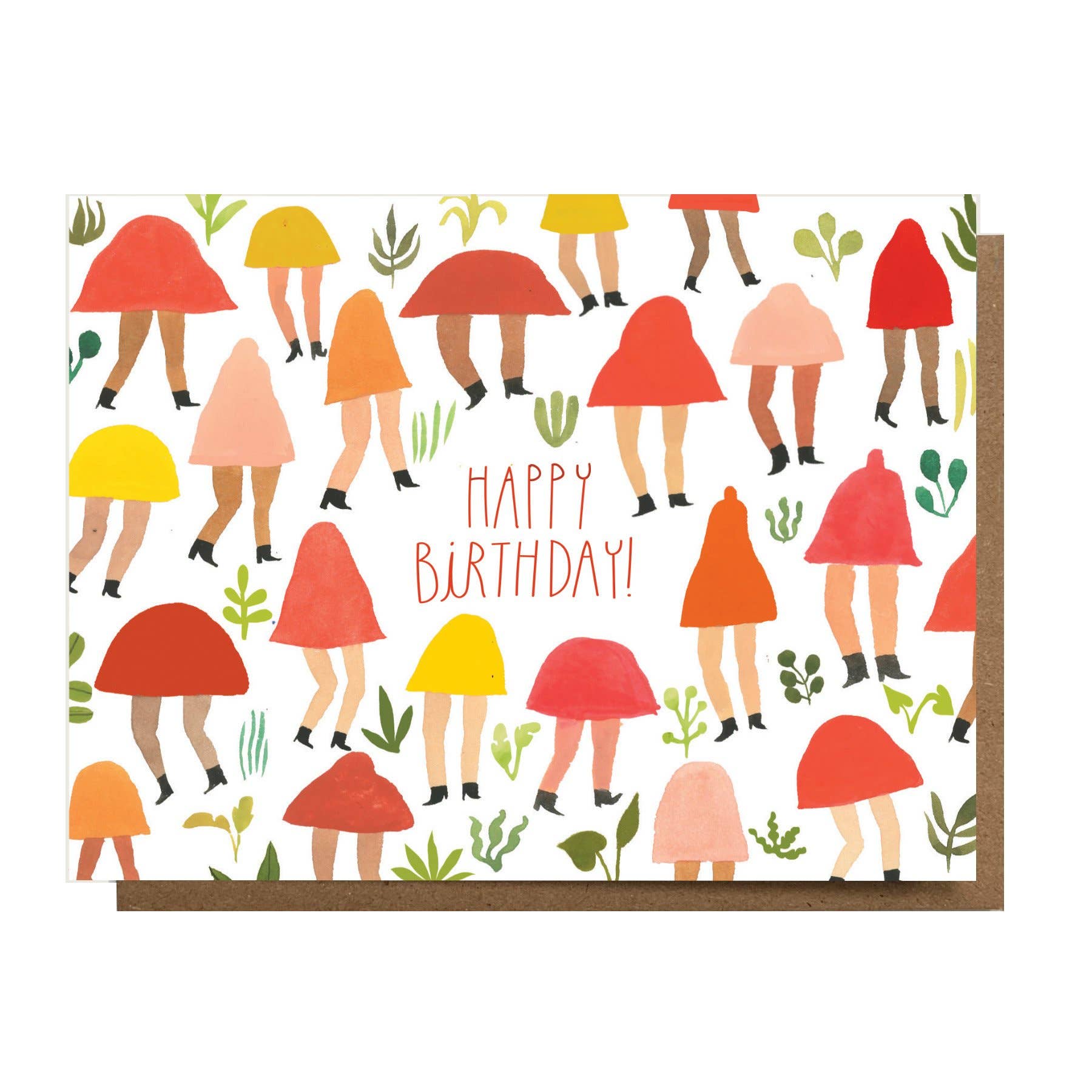 Mushroom People Birthday Card - DIGS