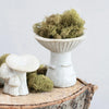 Stoneware Mushroom Pedestal