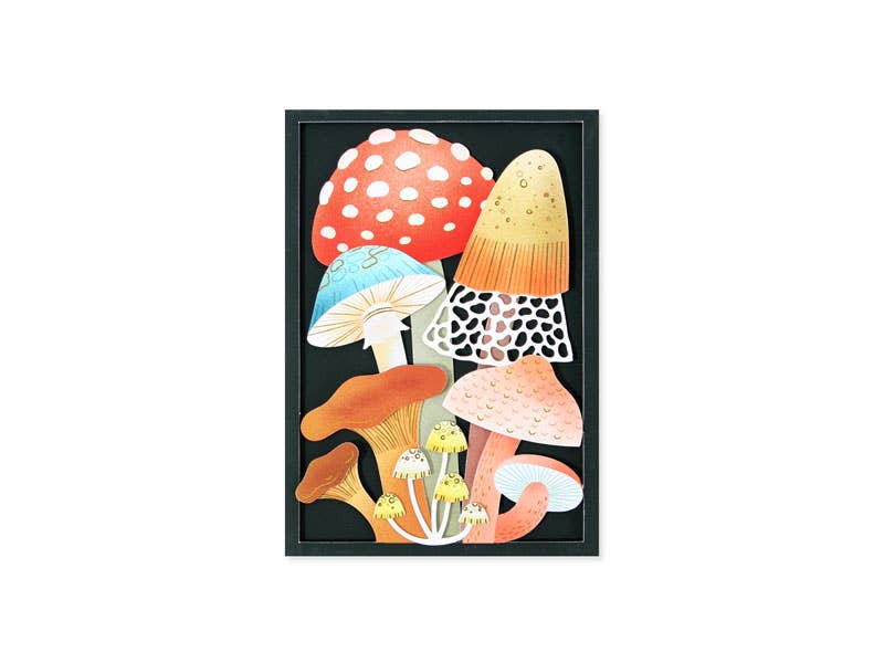 Mushrooms Layered and Die - Cut Card - DIGS