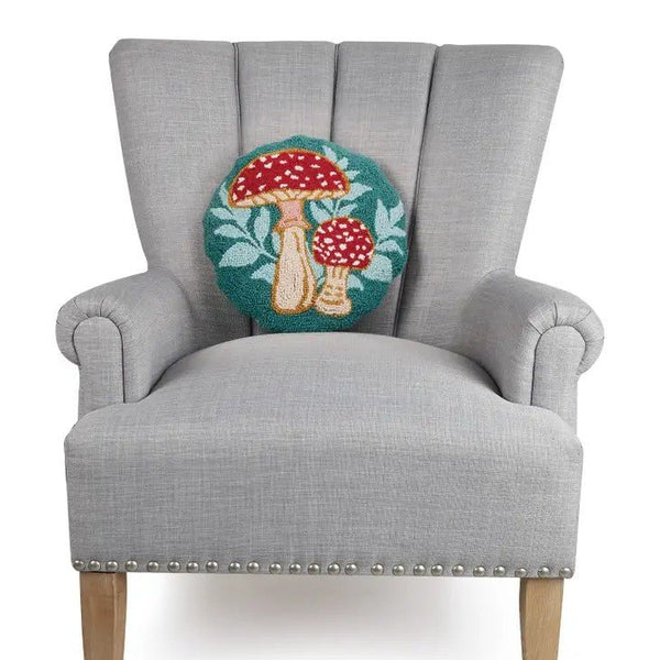 Mushrooms Round Hook Pillow - DIGS