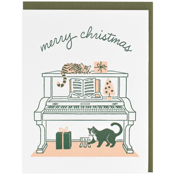 Musical Cats Christmas Card - DIGS