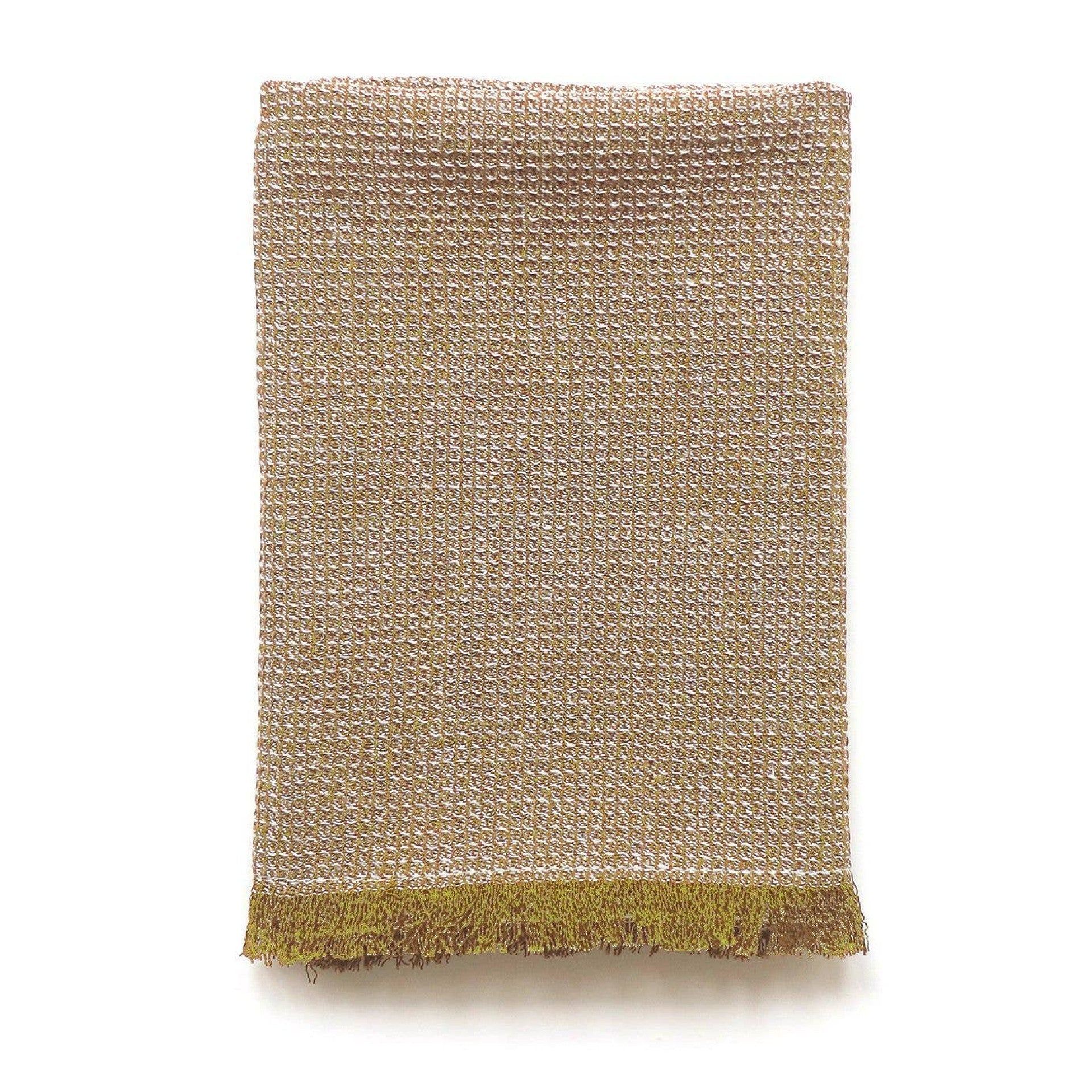 Tea Towel: Mustard with Fringe