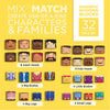 MyFamilyBuilders: Families 32pc Set - DIGS