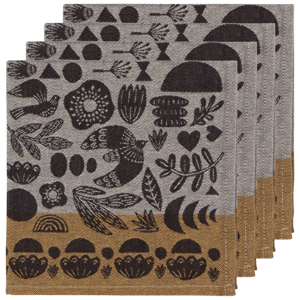 Myth Woven Cotton Napkins, Set/4 - DIGS