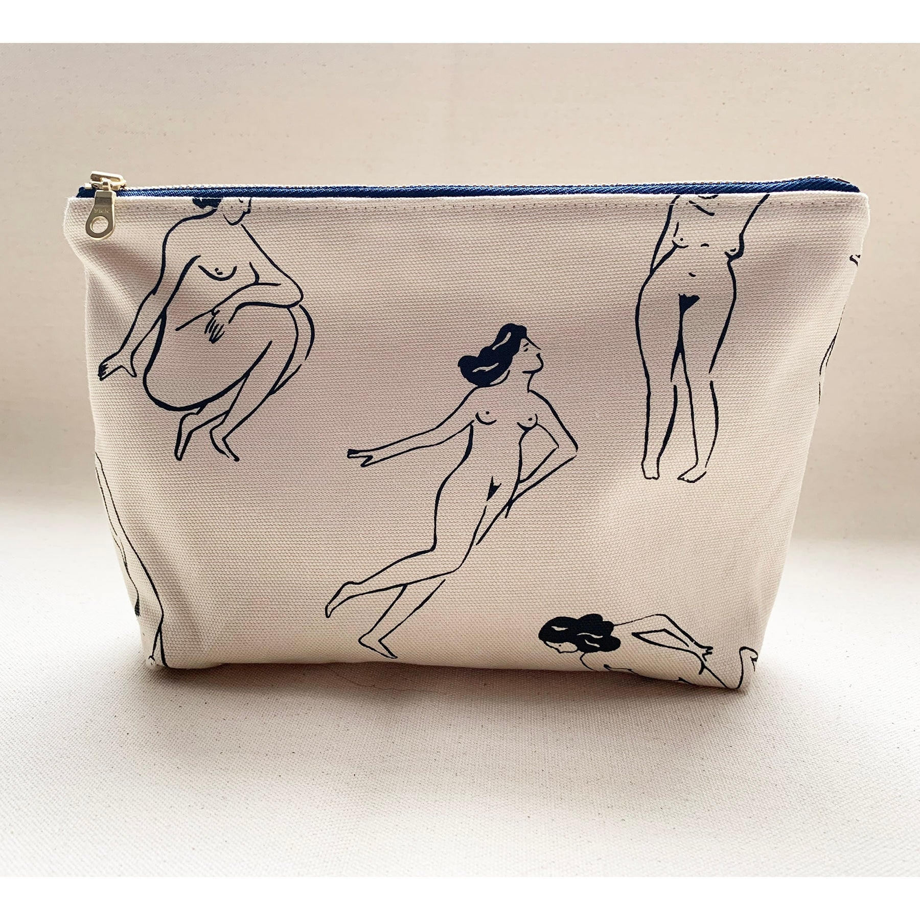 Naked Ladies Outline Pouch: Cream - DIGS
