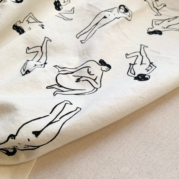 Naked Ladies Outline Tea Towel - DIGS