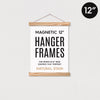 12" Magnetic Poster Hanger Frame Natural Stain - DIGS