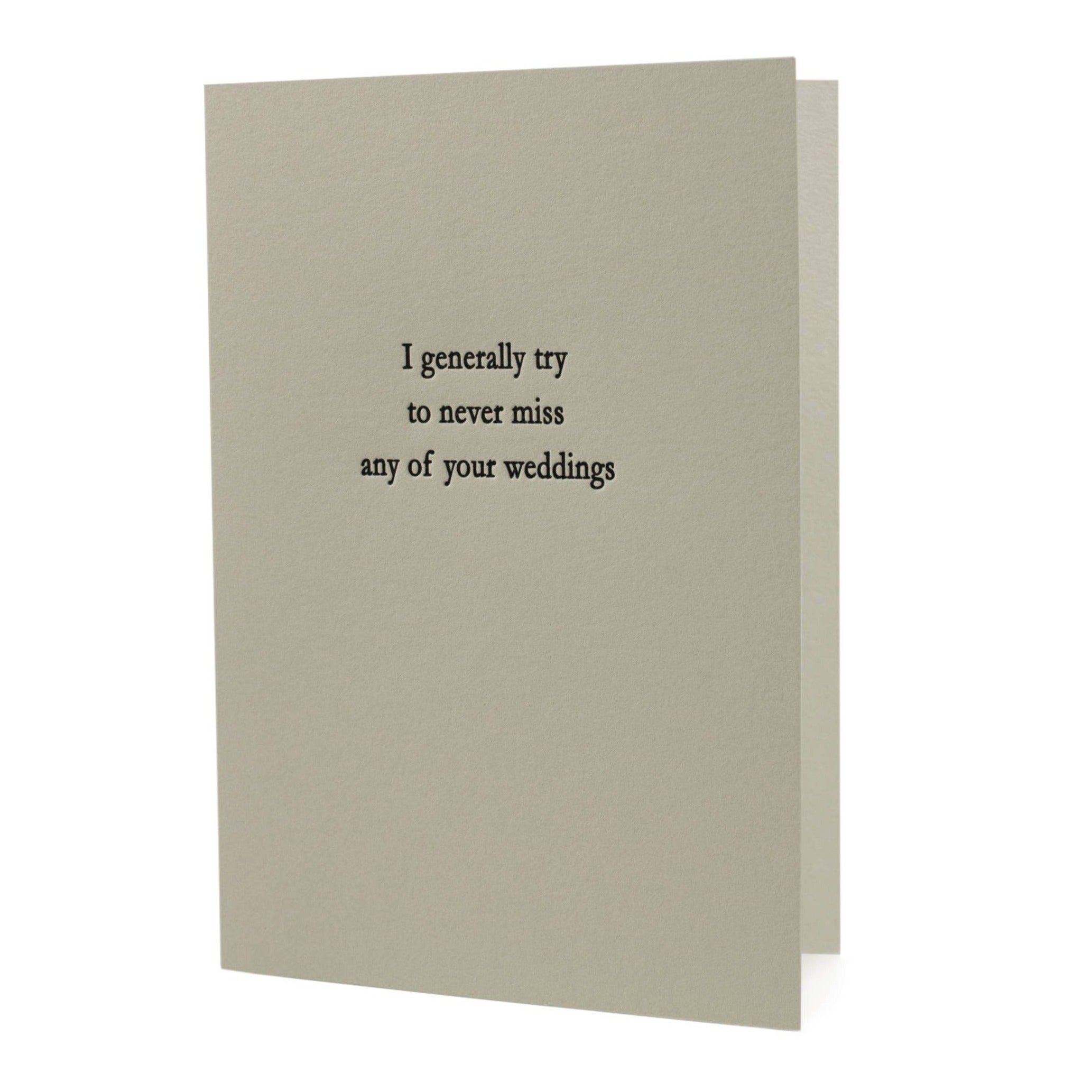 Never Miss Your Weddings Card - DIGS