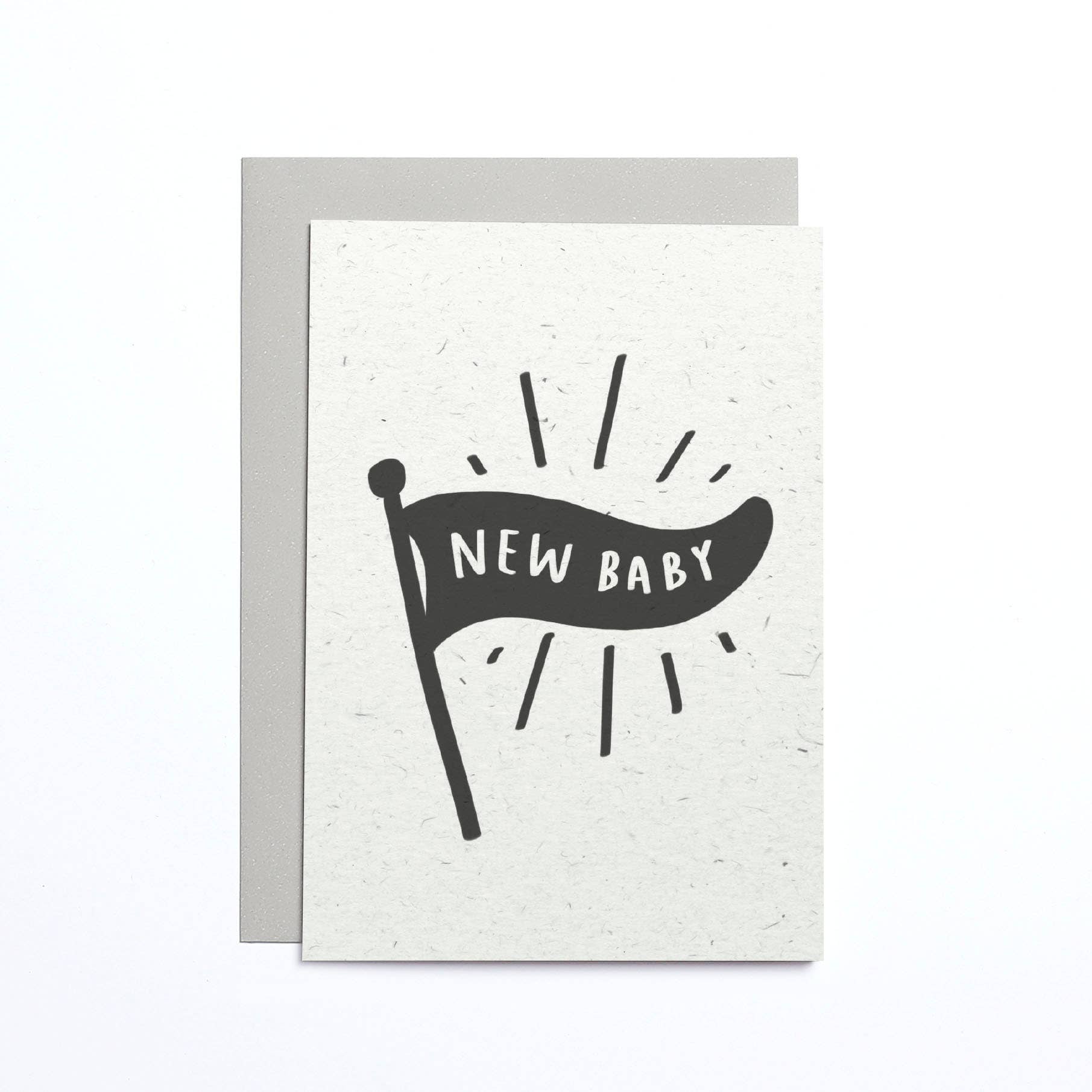 New Baby Flag Small Card - DIGS