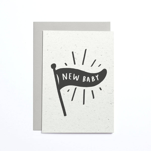 New Baby Flag Small Card - DIGS