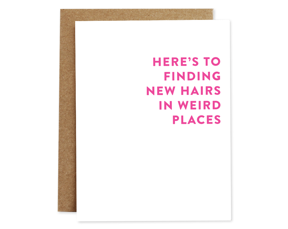 New Hairs Birthday Card - DIGS