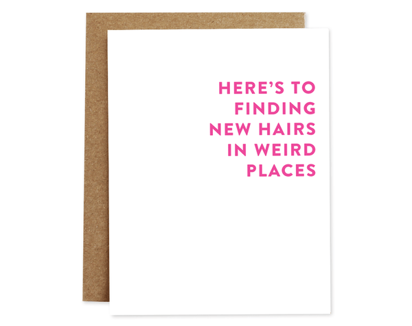 New Hairs Birthday Card - DIGS