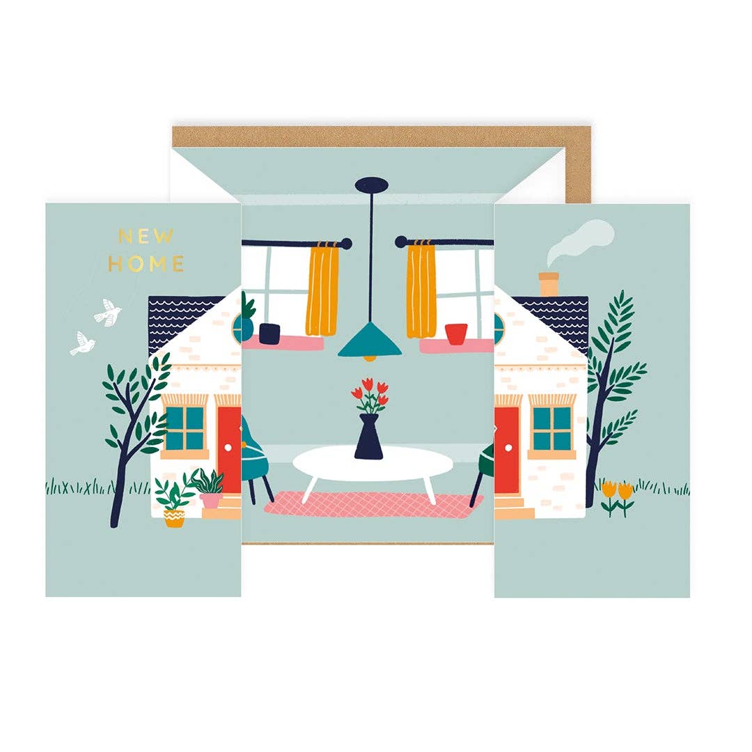 New Home Concertina Card - DIGS