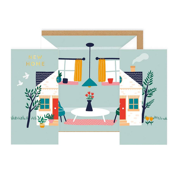 New Home Concertina Card - DIGS