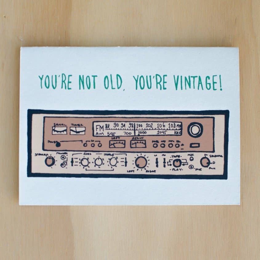 Not Old, Vintage Card - DIGS