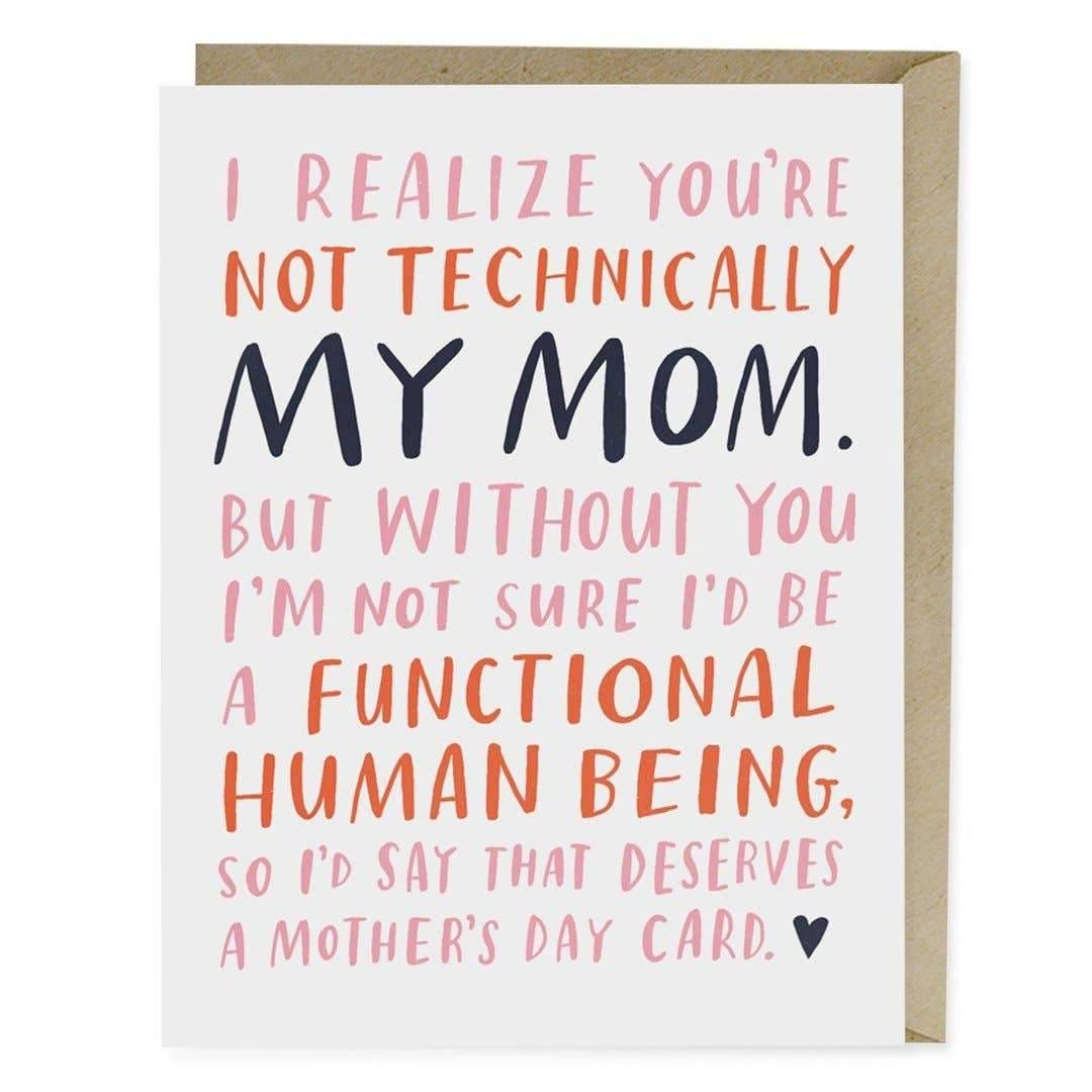 Not Technically Mom Mother's Day Card - DIGS