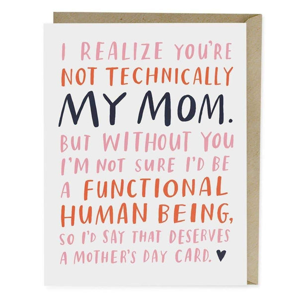 Not Technically Mom Mother's Day Card - DIGS