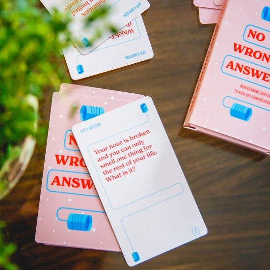 No Wrong Answers Conversation Cards
