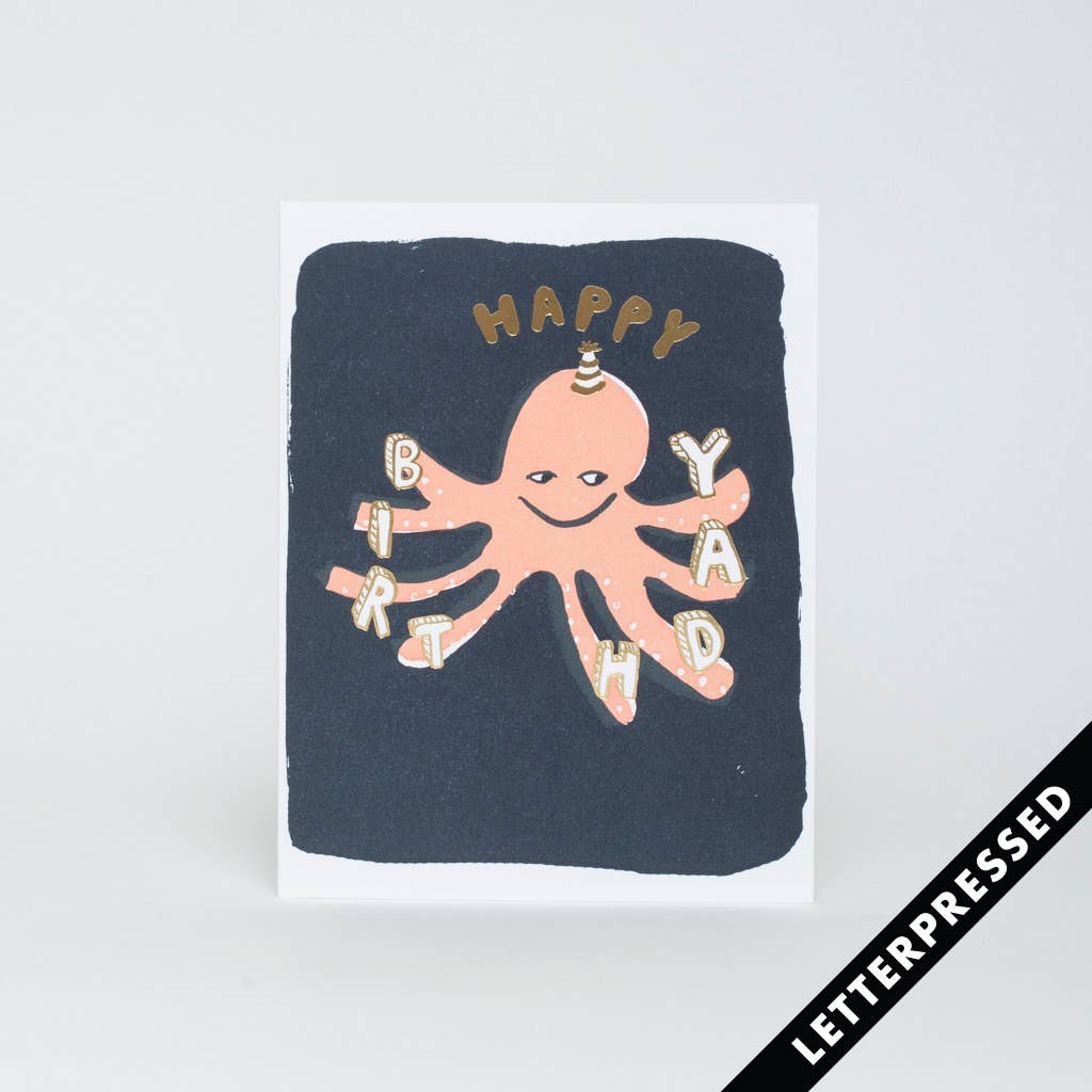Octopus Birthday Card - DIGS