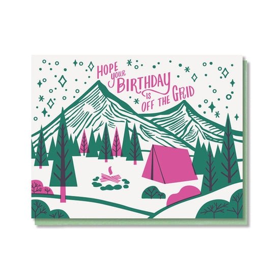 Off the Grid Birthday Card - DIGS