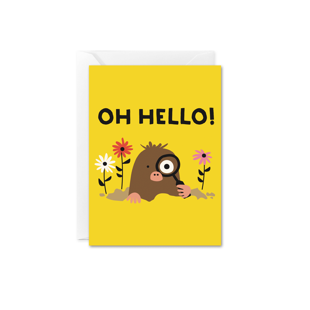 Oh Hello Mole Mini Card - DIGS