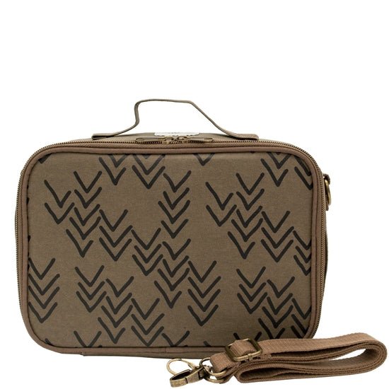 Olive Chevron Bento Lunch Box - DIGS