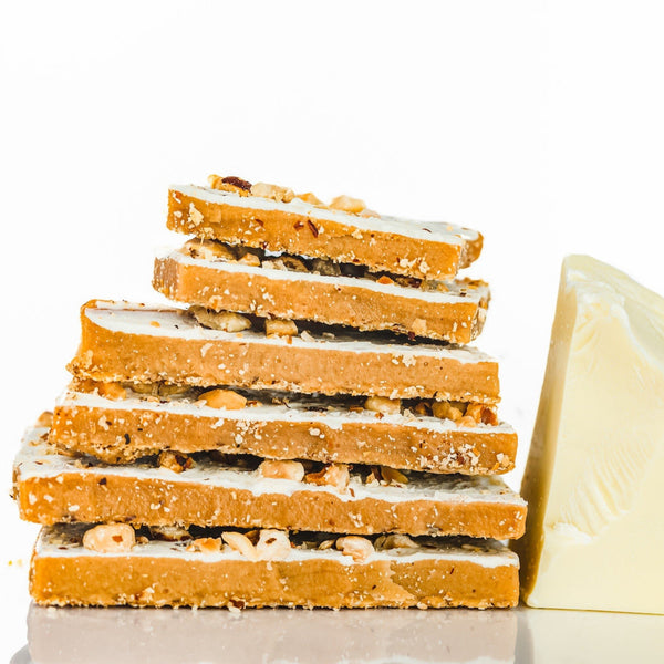 Oregon Hazelnut Toffee: White Chocolate Raspberry - DIGS