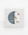Organic Cotton Muslin Swaddle 2 Pack: Animal Crackers - DIGS