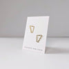 Over the Edge Brass Stud Earrings - DIGS